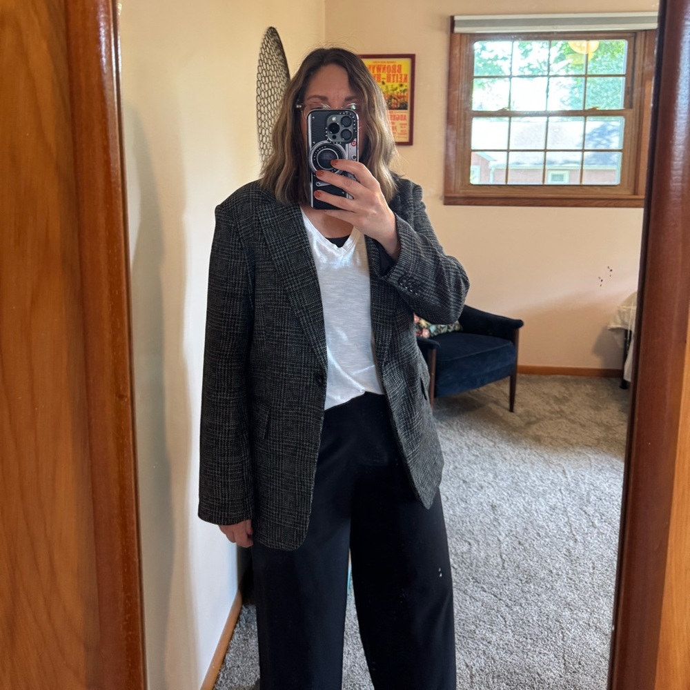 H&M Black and White Blazer